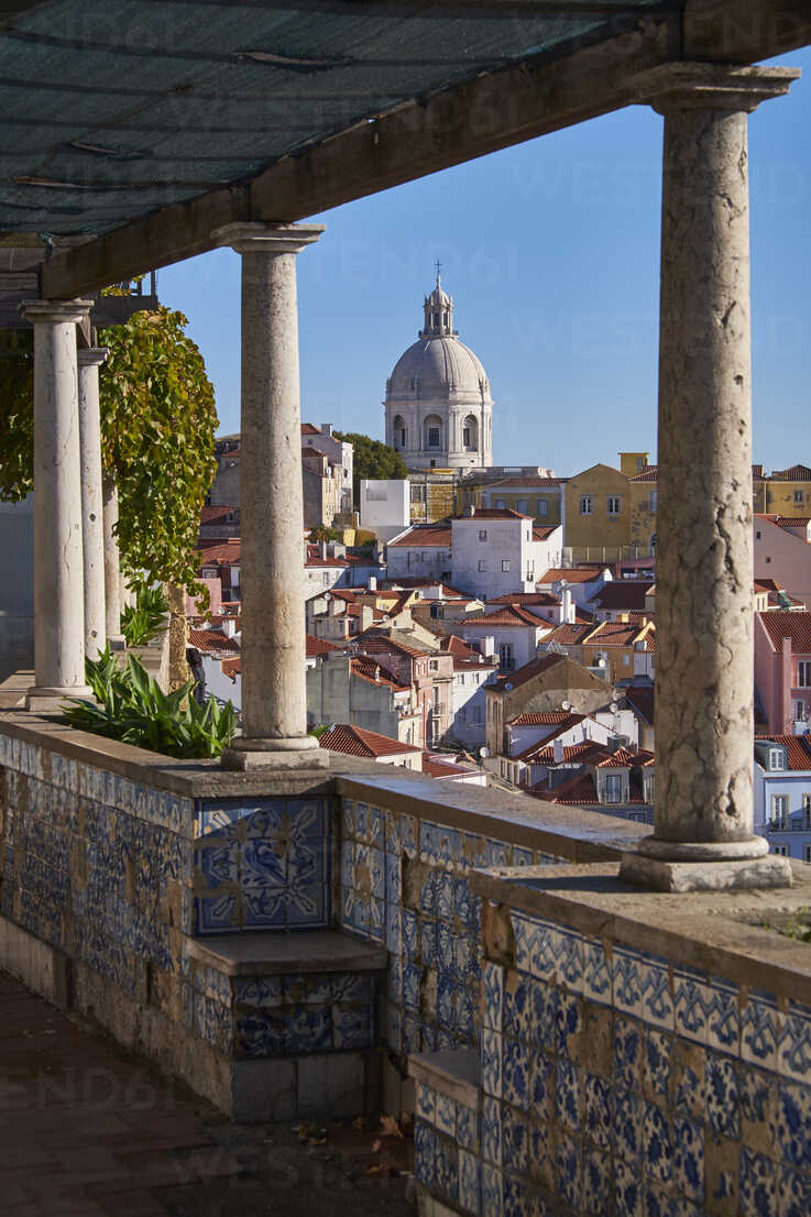 Portugal, Lissabon, Alfama, Miradouro de Santa Luzia